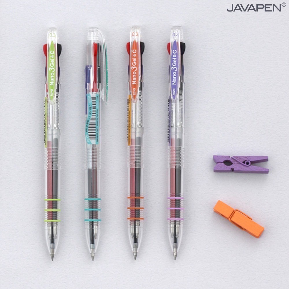 現貨 書局買不到啊～韓國JAVAPEN 最強抗摔不斷水極細三色原子筆-細節圖2