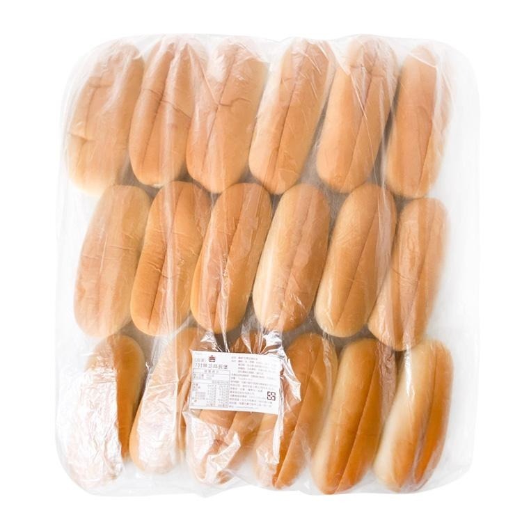 義美-7吋長堡麵包(18個/1.26kg/包)#大亨堡#熱狗堡#全素-2H3B【魚大俠】PT049-細節圖2
