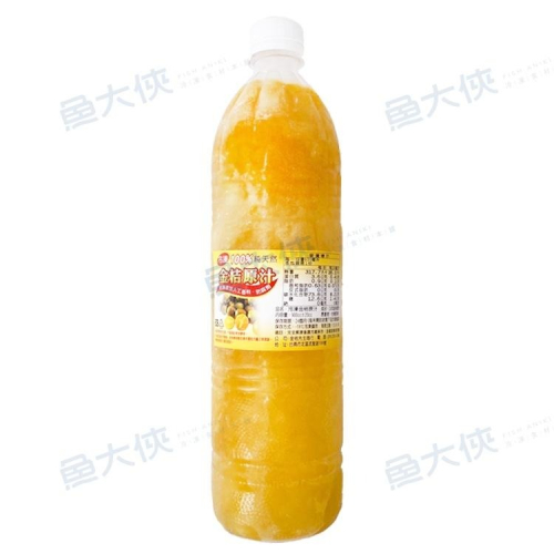 金桔原汁(900cc±20cc/瓶)#金桔汁-1A2B【魚大俠】AR057