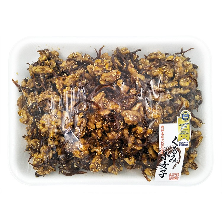 日本-佃煮胡桃小女子(1kg/盒)#有核桃-1G7B【魚大俠】FF205-細節圖2