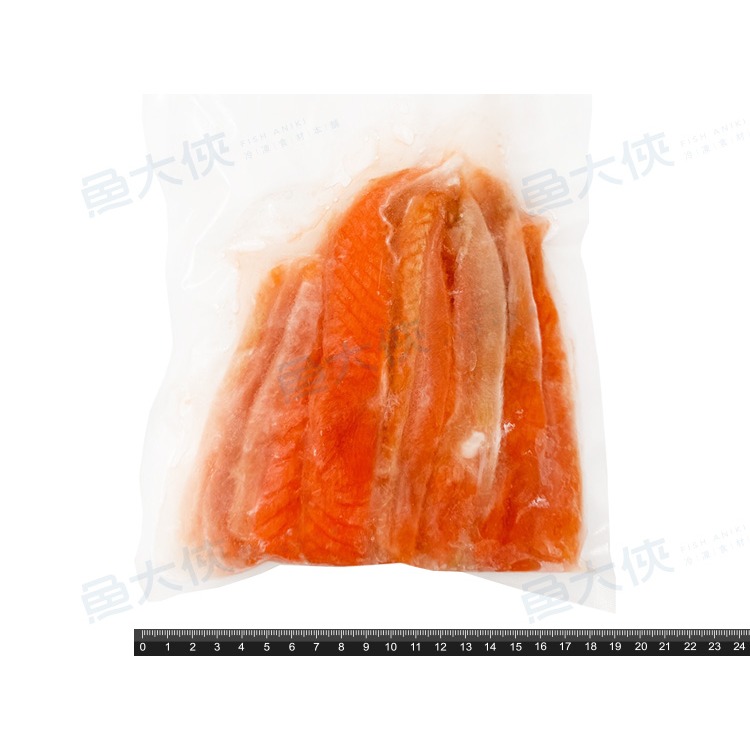 寬版-鮭魚肚肉條(500g/包)-1E7A【魚大俠】FH177-細節圖4