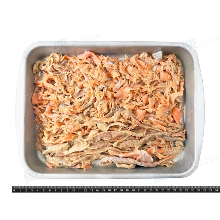 〖推推〗效期2.23鮭魚背肉條(500g/包)#無刺鱗骨#僅供熟食#虹鱒碎肉-1C7B【魚大俠】FH104-細節圖3