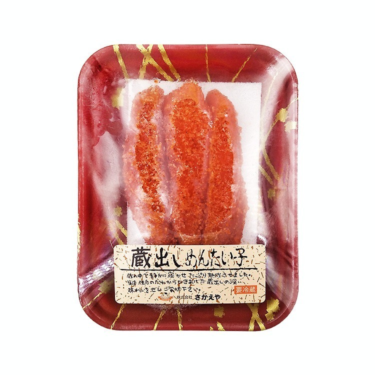 日本原裝-明太子條(約3~4條/80g/盤)#藏出80g辣味-1B4A【魚大俠】FF073-細節圖2