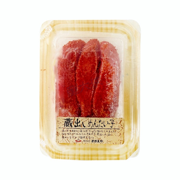 日本原裝-明太子條(約3~4條/80g/盤)#藏出80g辣味-1B4A【魚大俠】FF073-細節圖2