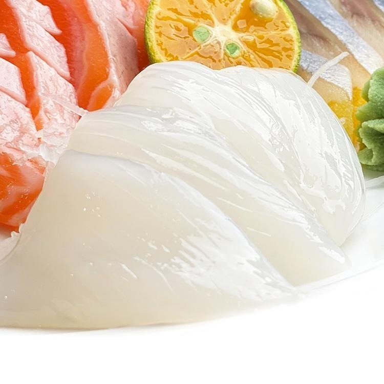 紋甲花枝生魚片/墨魚片刺身(11~15片/200g/盤)#Mongo Ika-1A3A【魚大俠】SD002-細節圖2