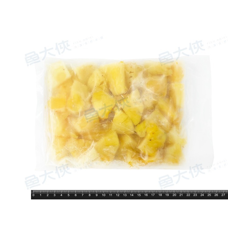 台灣-冷凍鳳梨切塊(600g/包)#冷凍水果#無添加-1H6B【魚大俠】AR273-細節圖3