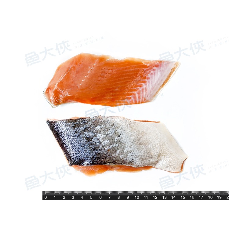 日式-單片薄鹽鮭魚(100g/片)#帶皮去刺#單片-1D7B【魚大俠】FH377-細節圖3