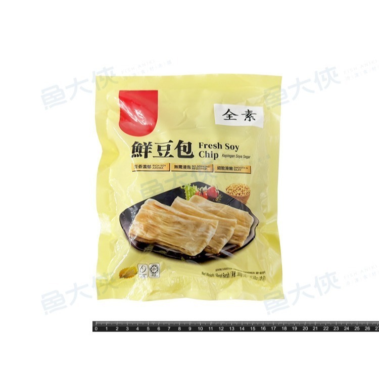 黃金鮮豆包/手工豆皮(7片/300g/包)#全素#火鍋#非基改-2B3B【魚大俠】AR298-細節圖3
