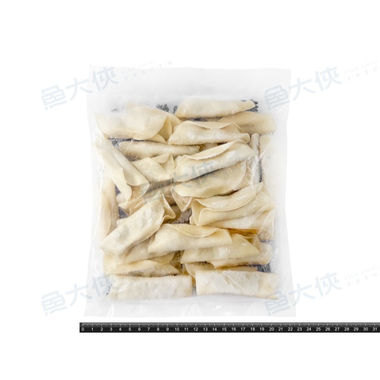 奇巧-開口鍋貼-韭菜(約30粒/600g/包)#手捏熟鍋貼-2F6A【魚大俠】FF1046-細節圖2