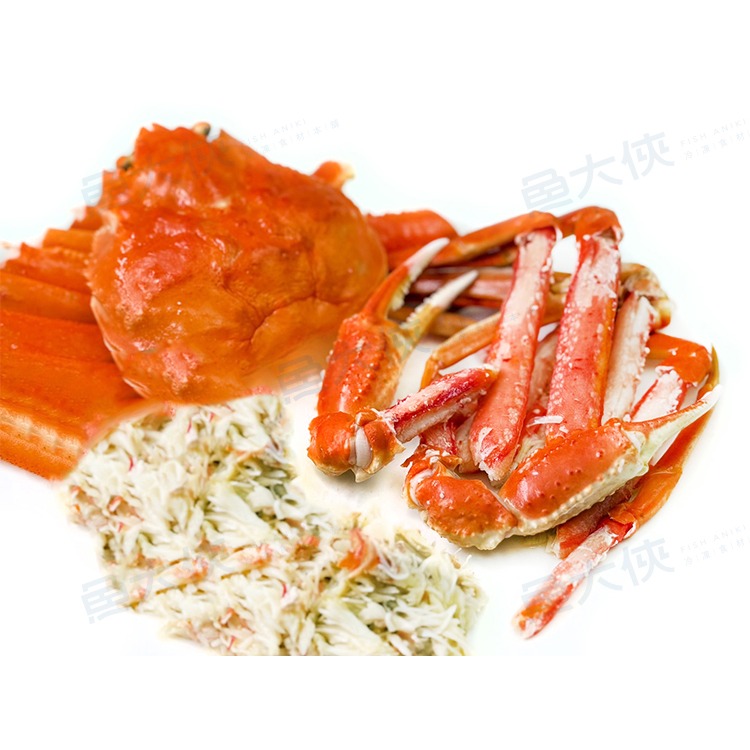 北海道-熟凍公松葉蟹(450g/隻)#整隻螃蟹肉-1G3B【魚大俠】SP146-細節圖2
