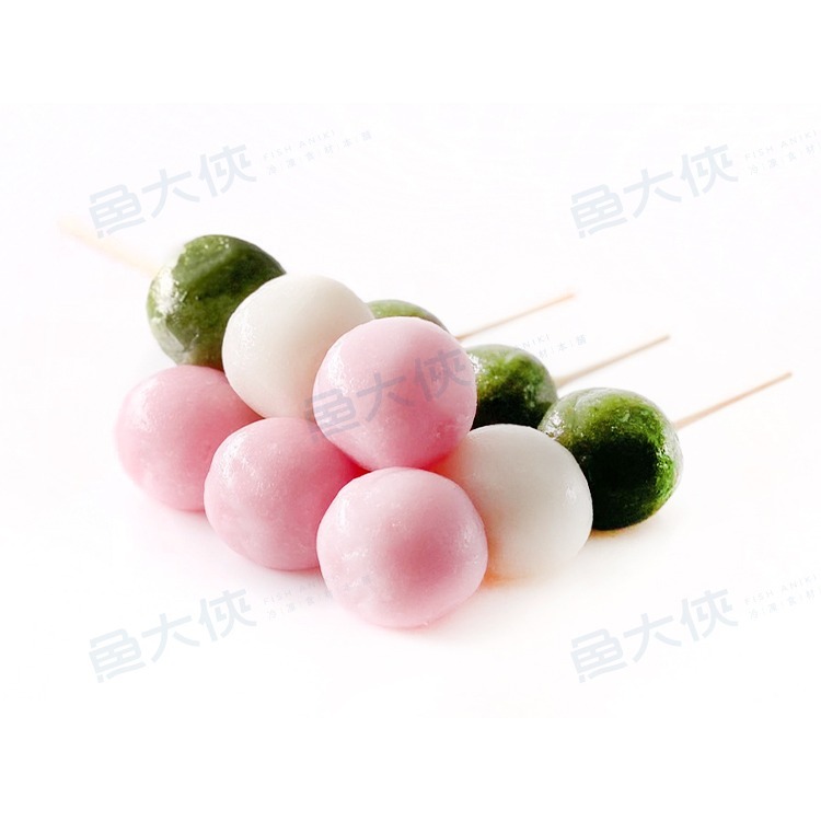 整盤-日本三色糰子-營業規格(22串/990g/盤)#全素#和菓子#三色丸子-1J3A【魚大俠】AR305-細節圖3