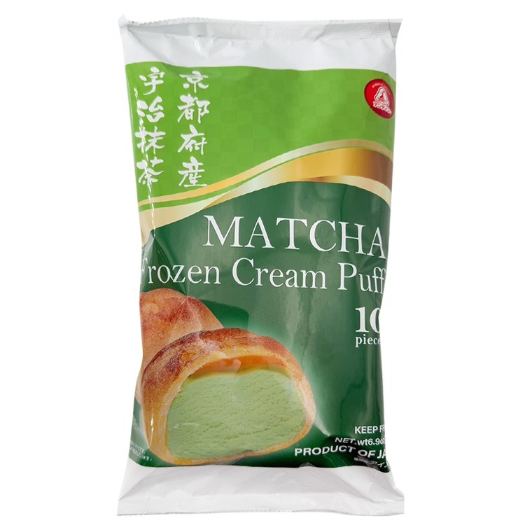 日本-宇治抹茶奶油泡芙(10顆/195g/包)#蛋奶素#抹茶泡芙-2D7B【魚大俠】AR323-細節圖6