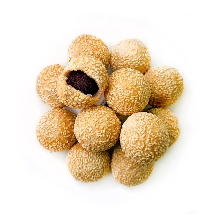 紅豆芝麻球(15顆/525g/盤)#全素-1G7A【魚大俠】AR324-細節圖2