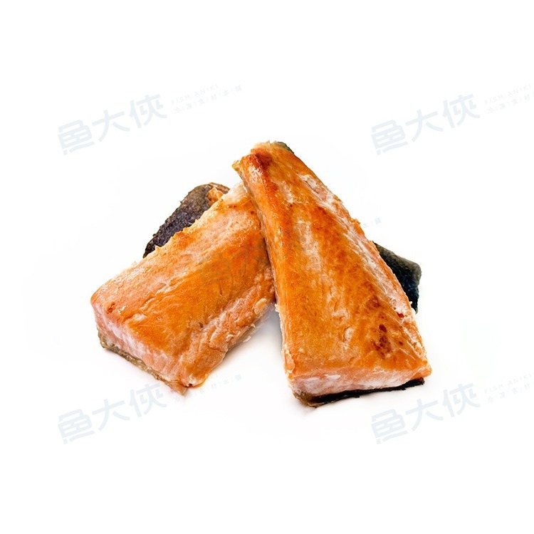 〖雙周特賣〗屁屁鮭魚/鮭魚尾段清肉(70g/包)#帶皮去鱗刺-2F4B【魚大俠】FH395-細節圖3