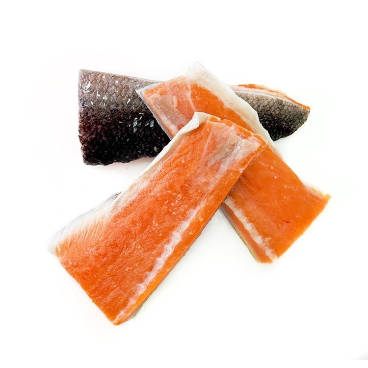 屁屁鮭魚/鮭魚尾段清肉(70g/包)#帶皮去鱗刺-2F4B【魚大俠】FH395-細節圖2