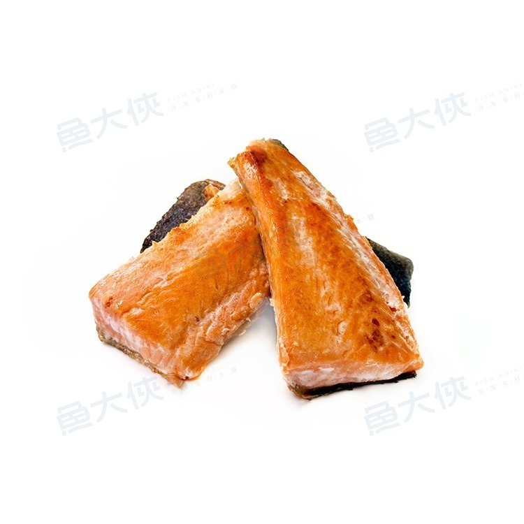 屁屁鮭魚/鮭魚尾段清肉(70g/包)#帶皮去鱗刺-2F4B【魚大俠】FH395-細節圖3