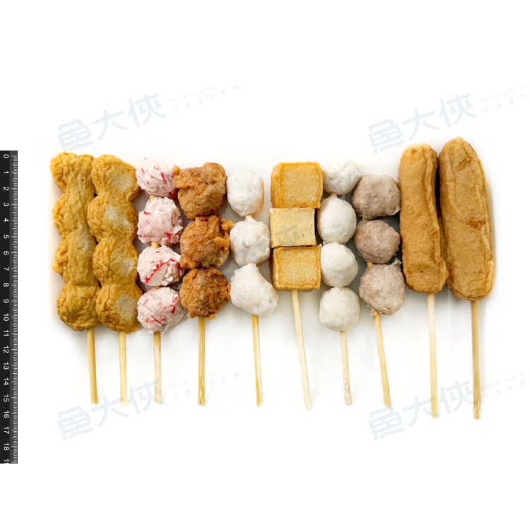 綜合關東煮串/燒烤串(10支/430g/包)#烤肉串燒-1I1A【魚大俠】FF1104-細節圖3