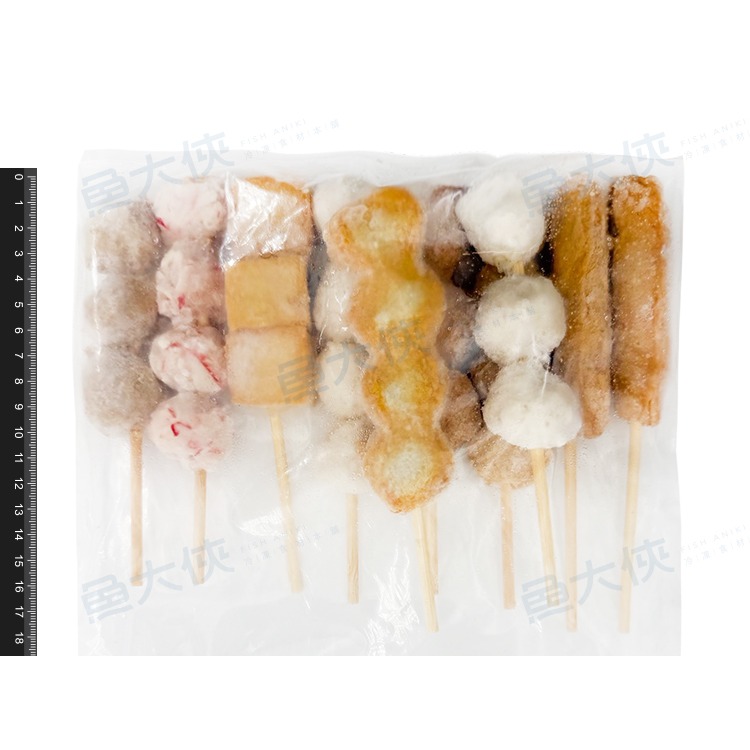 綜合關東煮串/燒烤串(10支/430g/包)#烤肉串燒-1I1A【魚大俠】FF1104-細節圖4