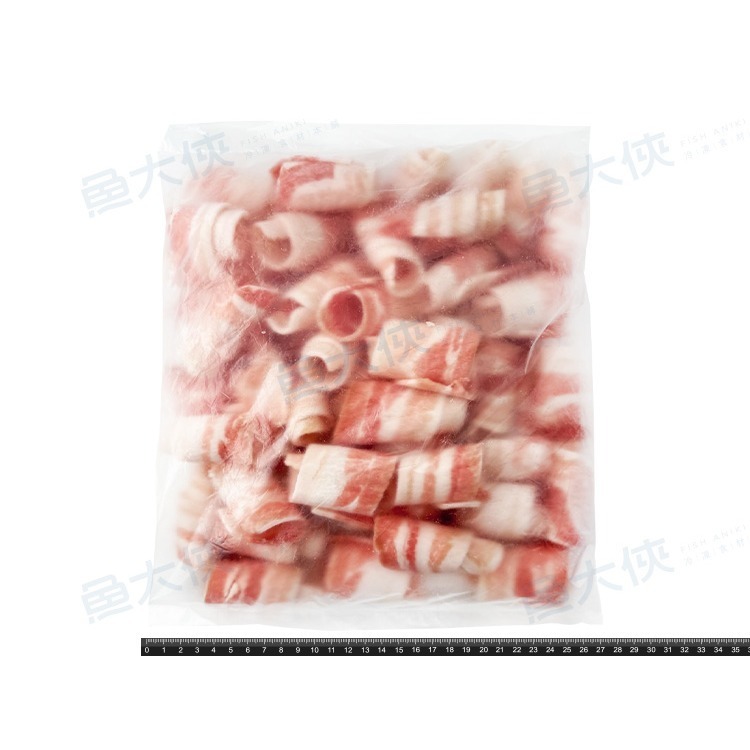 台灣豬五花肉捲片(500g/包)#原肉-2B2B【魚大俠】BF144-細節圖3
