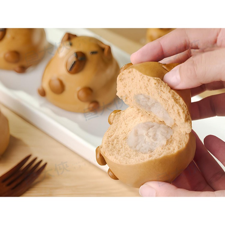 禎祥-芋泥水豚包子(10個/600g/包)#奶素-2A6B【魚大俠】AR335-細節圖3