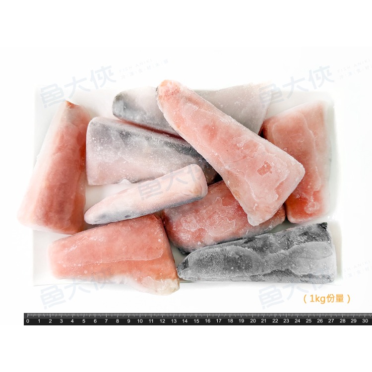 整件-智利-鮭魚菲力P56尾段清肉(50~60片/30%冰/6kg/件)#帶皮去鱗刺-3A1A【魚大俠】FH401-細節圖3