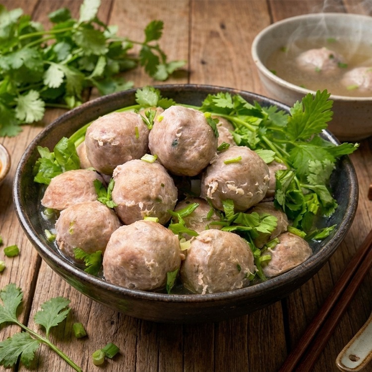 嘉楠-特級香菜貢丸(300g/包)-1I7A【魚大俠】FF1127-細節圖2