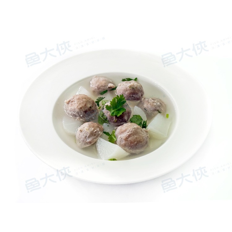 嘉楠-特級香菜貢丸(300g/包)-1I7A【魚大俠】FF1127-細節圖3