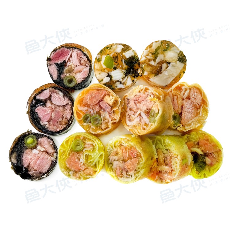 黑捲-海苔旗魚水晶凍捲(210g/條)#冷盤即食-2G4A【魚大俠】FF1128-細節圖8