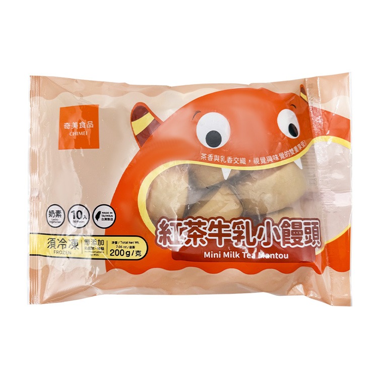 奇美食品-紅茶牛乳小饅頭(10顆/200g/包)#奶素-2B7A【魚大俠】FF1129-細節圖2