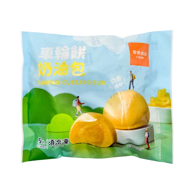 奇美食品-車輪餅奶油包(5顆/325g/包)#蛋奶素-2B7A【魚大俠】FF1132-細節圖2