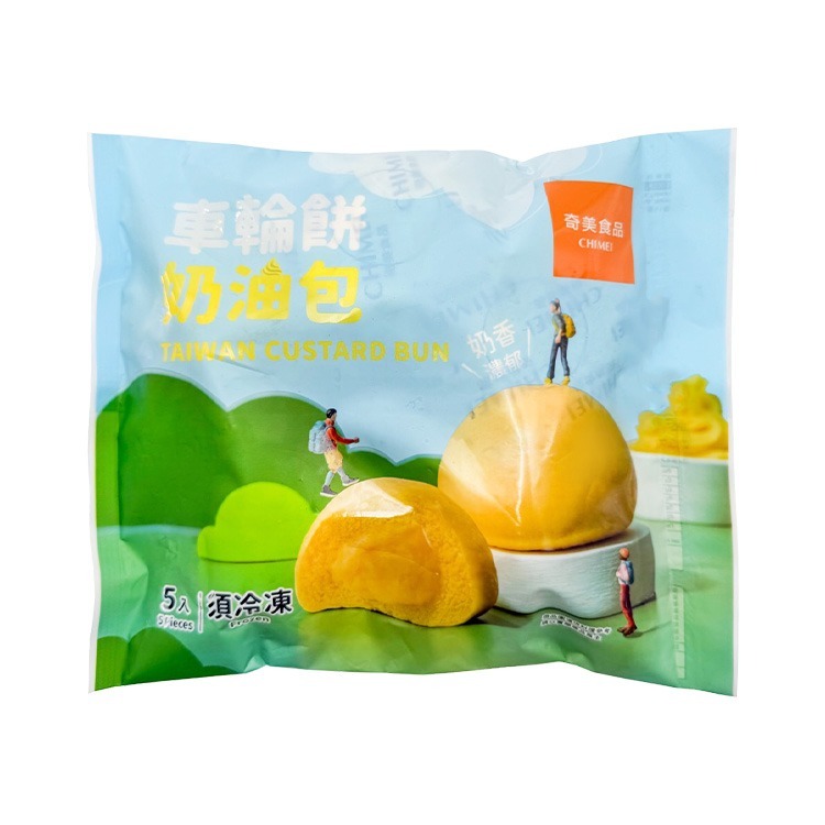 奇美食品-車輪餅奶油包(5顆/325g/包)#蛋奶素-2C7A【魚大俠】FF1132-細節圖2