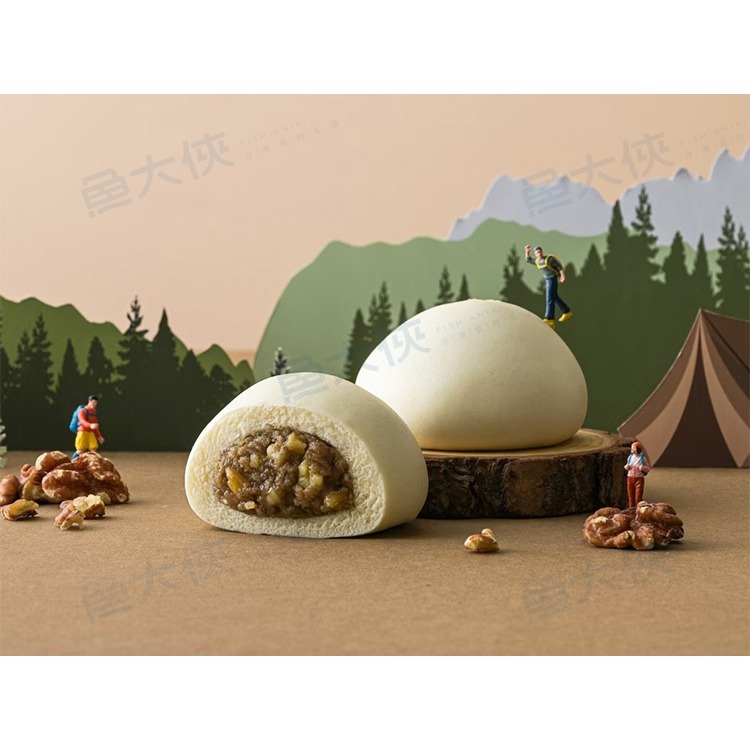 奇美食品-金香堅果核桃包(5顆/325g/包)#全素-2C7A【魚大俠】FF1131-細節圖3