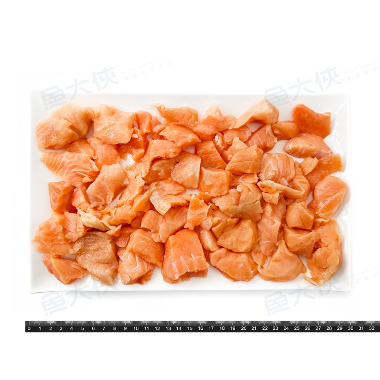 冷凍-生鮮鮭魚碎肉(500g/包)#塊肉多-1C7B【魚大俠】FH405-細節圖3