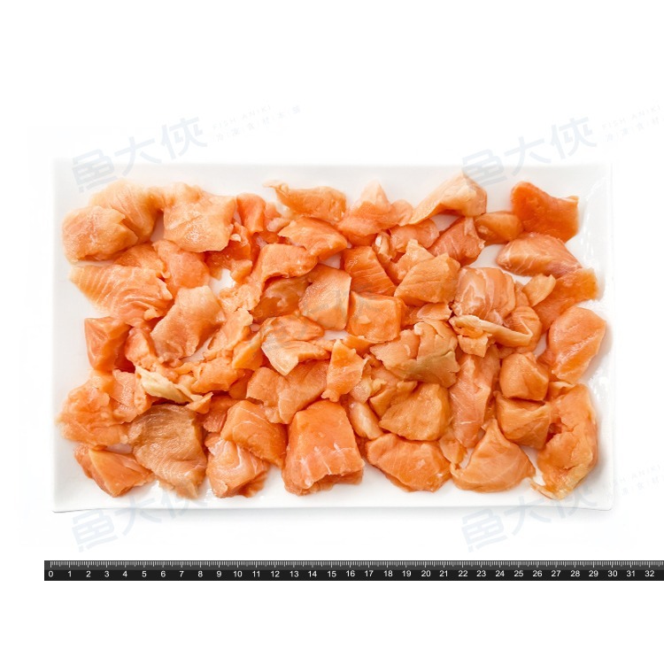 冷凍-特選鮭魚碎肉(500g/包)#塊肉多-1C7B【魚大俠】FH405-細節圖3
