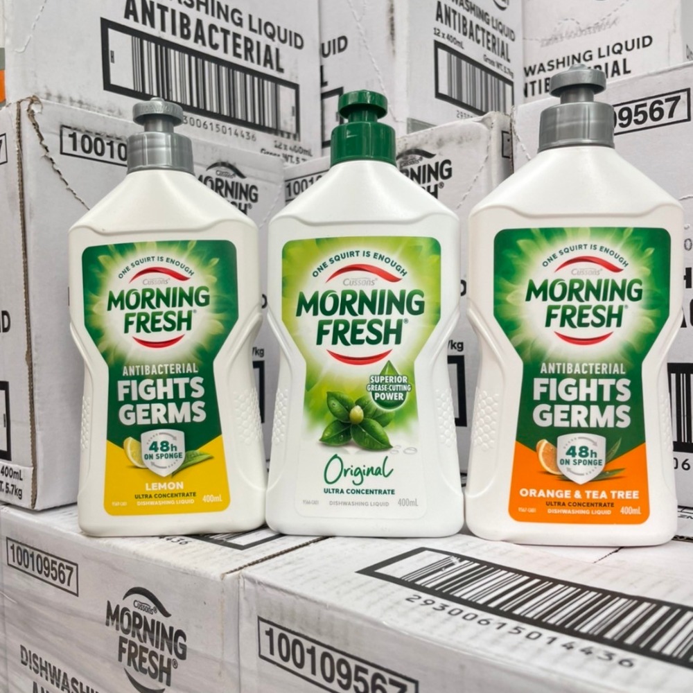 KDlive｜澳洲商品｜Morning Fresh 魔力芬超濃縮洗碗精-抗菌檸檬 400ml｜天然植物配方｜溫和不傷手-細節圖2