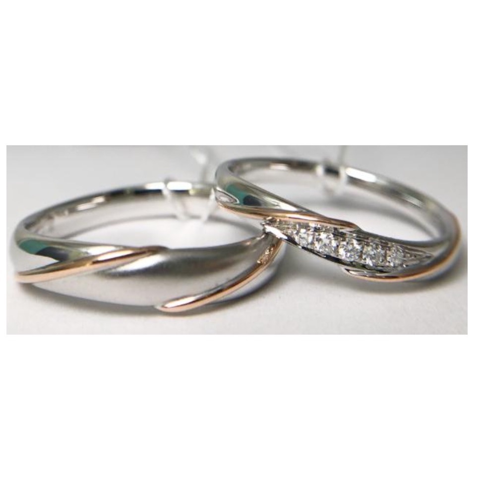 18k金情侶鑽石戒指及結婚對戒客製-細節圖4