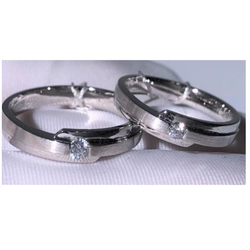 18k金情侶鑽石戒指及結婚對戒客製-細節圖5