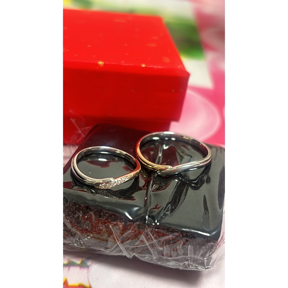 18k金情侶鑽石戒指及結婚對戒客製-細節圖7
