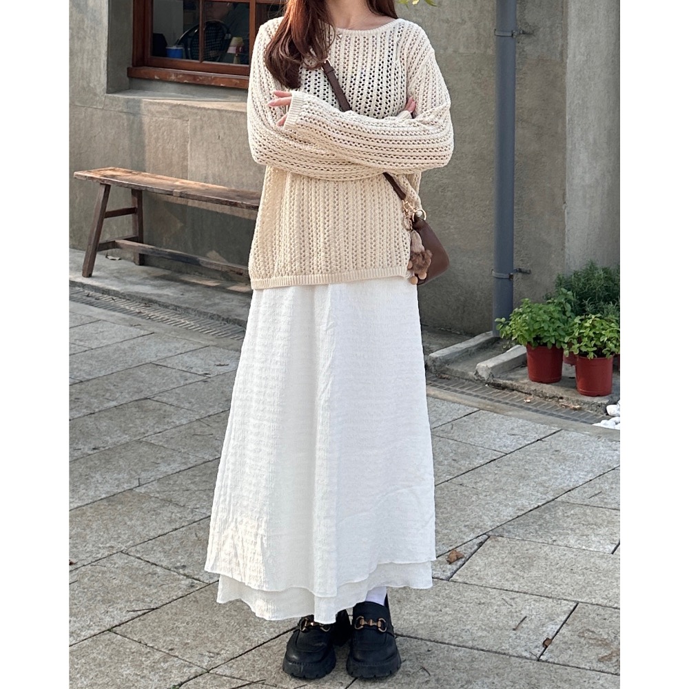 仙女下凡緹花精緻長裙（自留款）-細節圖5
