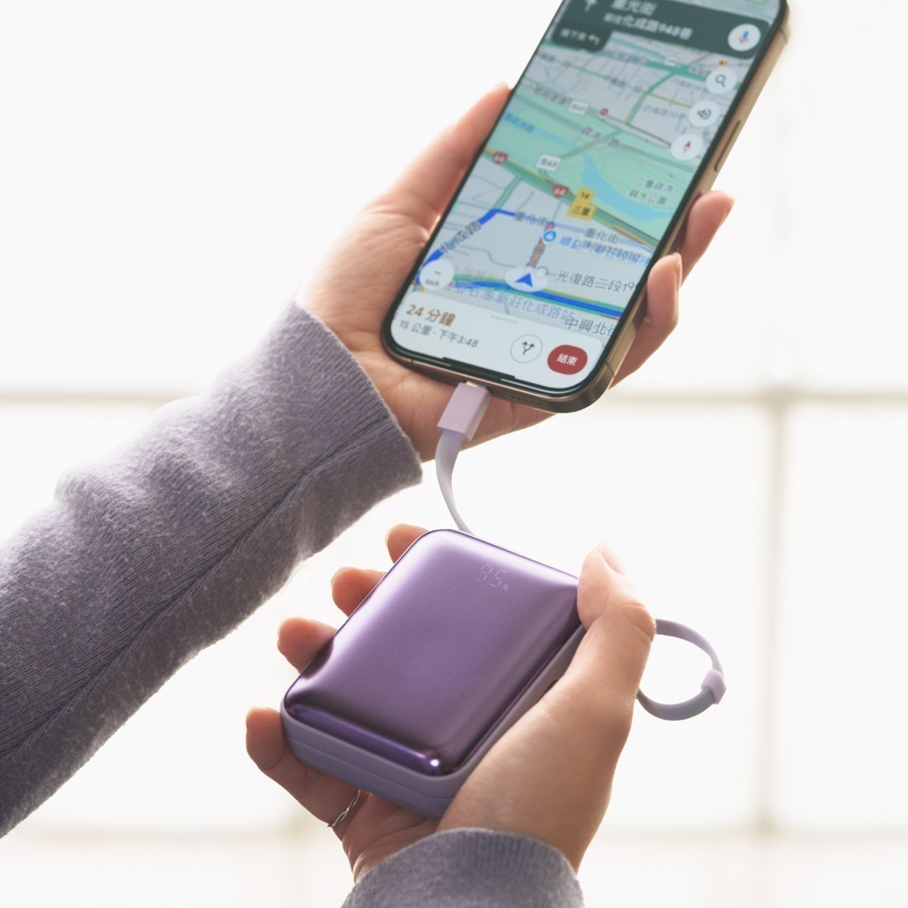 solide 索力得  10000mAh  Bubble Gum 泡泡糖迷你雙充頭便攜行動電源/Type-C 線-細節圖4