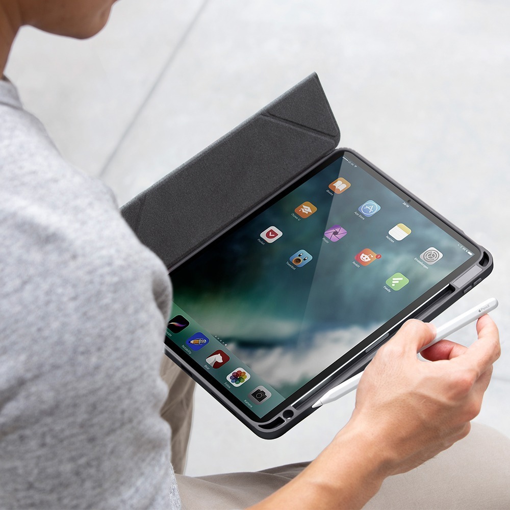 UNIQ iPad Air 11/13吋 2024 M4 Moven 磁吸筆槽透明保護套 多功能平板套/多色-細節圖4