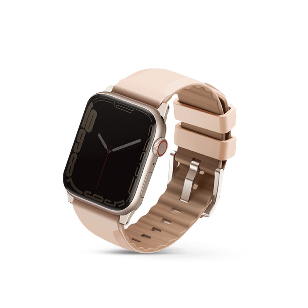 UNIQ Apple Watch 38/40/41/42(1代)m Linus 防水矽膠雙色錶帶/2色選-細節圖4