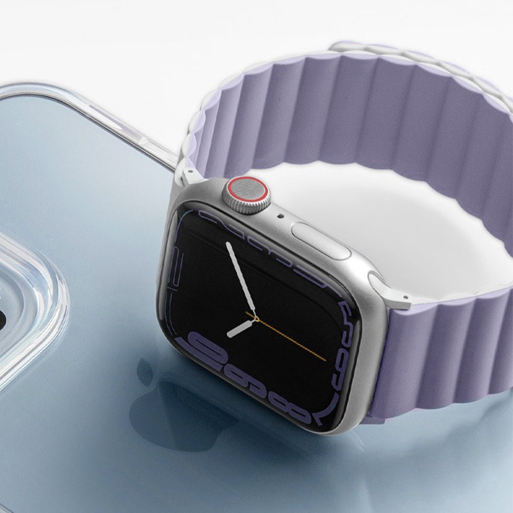 UNIQ Apple Watch 38/40/41/42/44/45/46mm Revix雙色防水矽膠磁吸錶帶/多色選-細節圖3