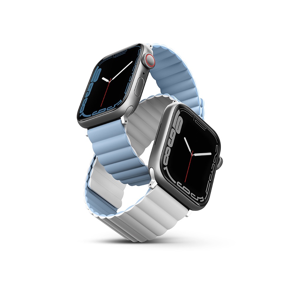 UNIQ Apple Watch 38/40/41/42/44/45/46mm Revix雙色防水矽膠磁吸錶帶/多色選-規格圖8