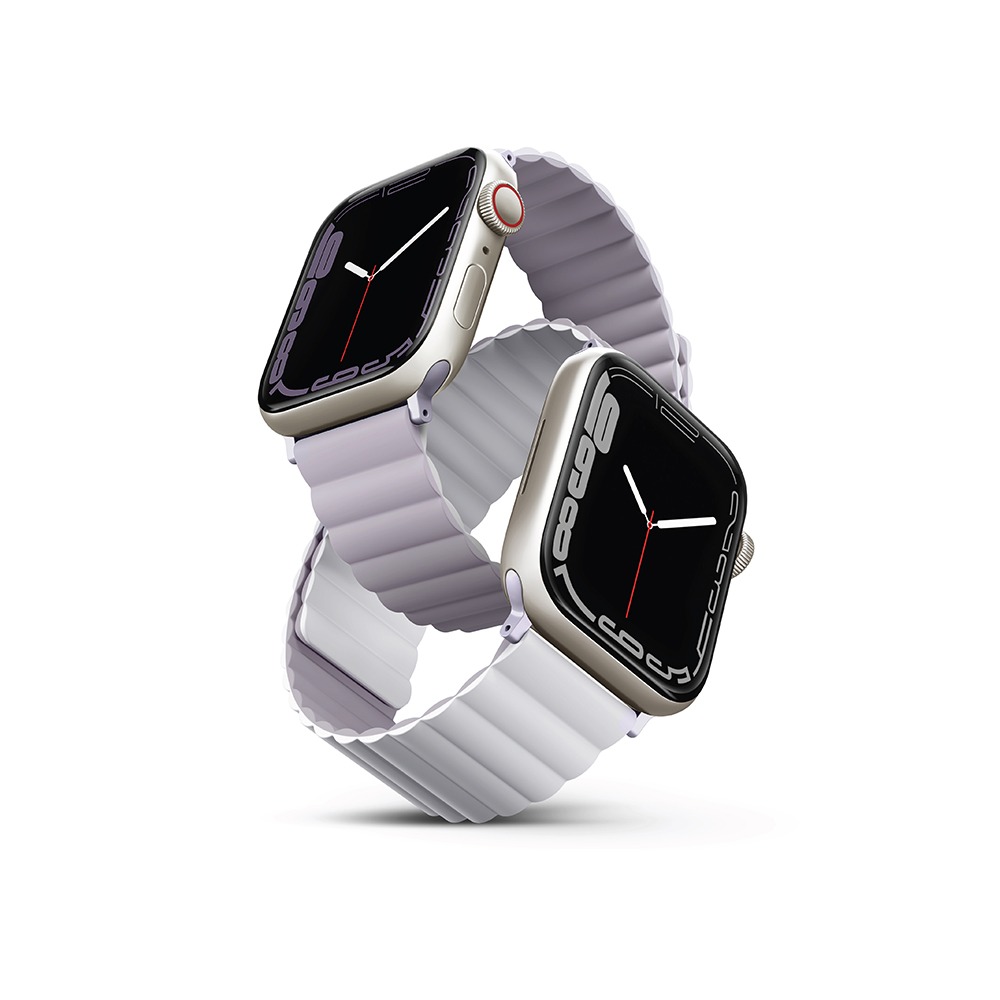 UNIQ Apple Watch 38/40/41/42/44/45/46mm Revix雙色防水矽膠磁吸錶帶/多色選-規格圖8