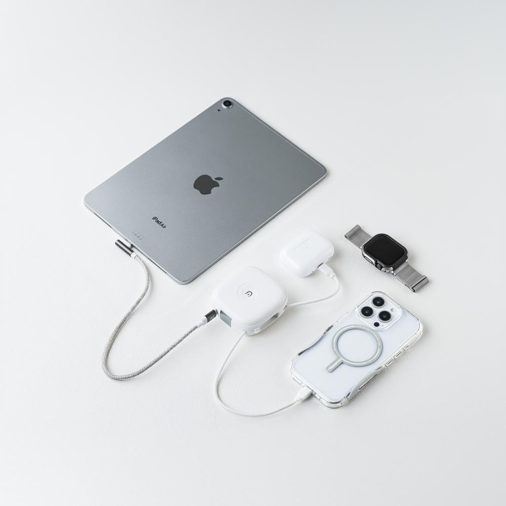 solide 索力得 10000mAh 20W 馬卡龍 六合一萬用快充行動電源  Type-C帶線 附收納袋 /6色-細節圖10