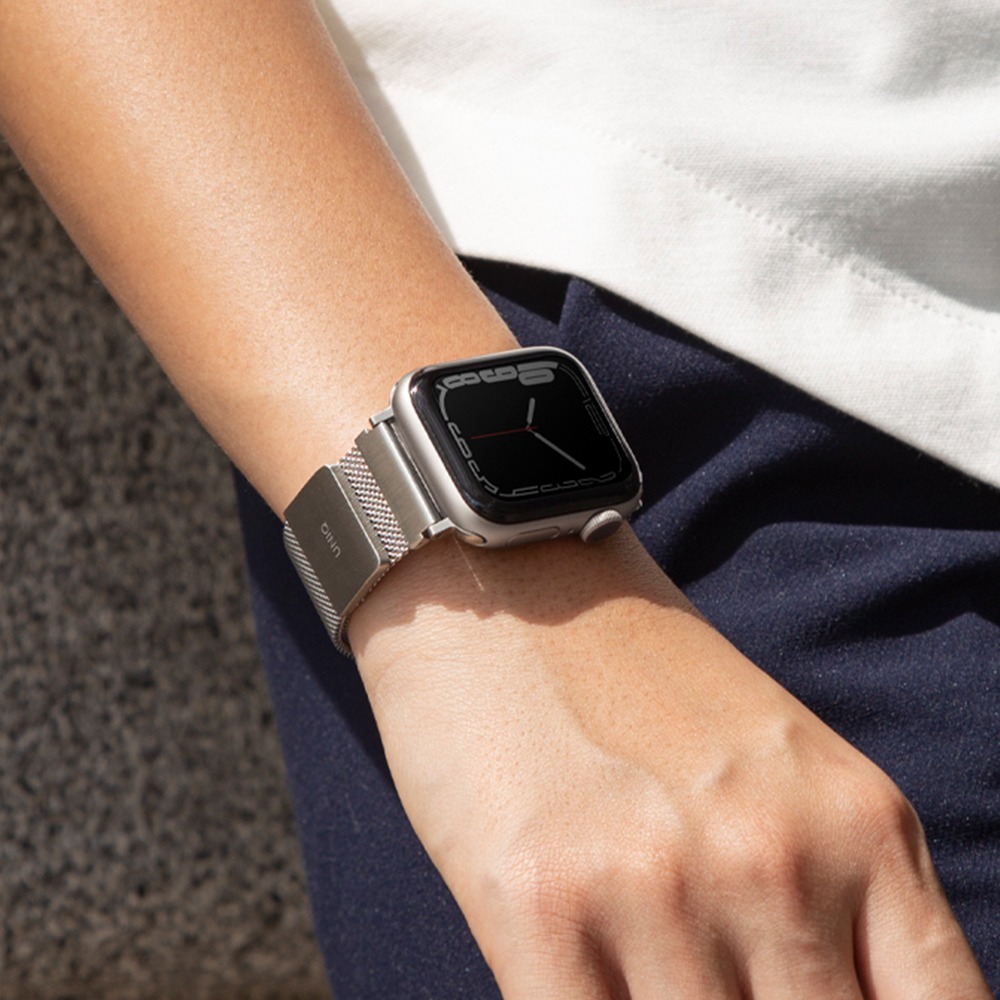 UNIQ Apple Watch 38/40/41/42/44/45/46mm Dante不鏽鋼米蘭磁扣錶帶/多色選擇-細節圖3