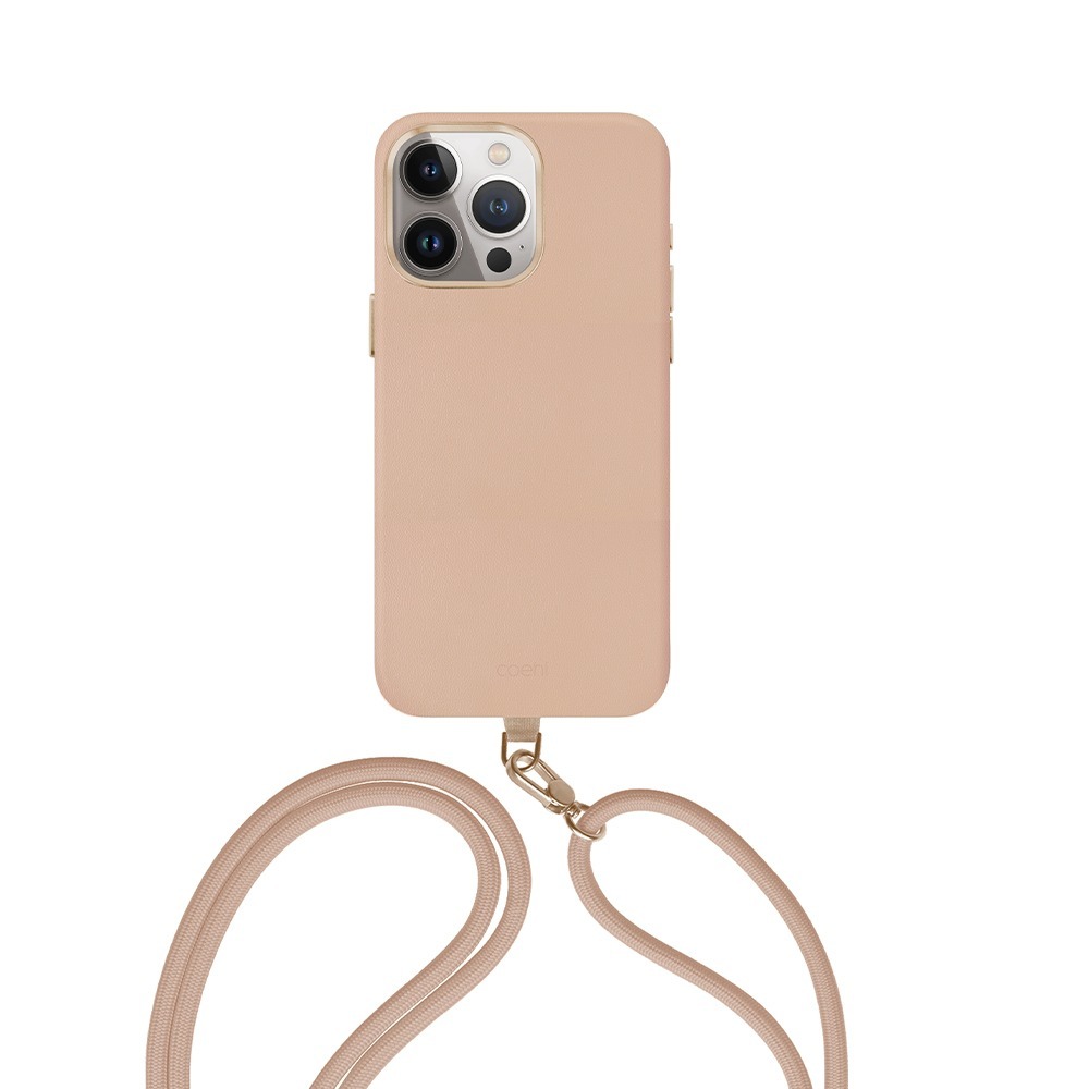 UNIQ iPhone 15 Pro / Pro Max Creme 質感可磁吸棉繩掛繩兩用手機殼/多色-規格圖11