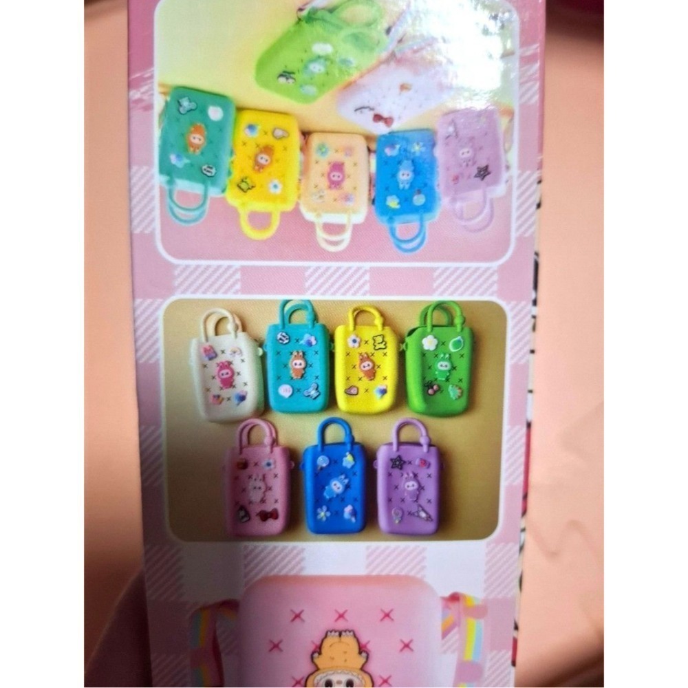全新 LABUBU拉布布矽膠手機包-細節圖2