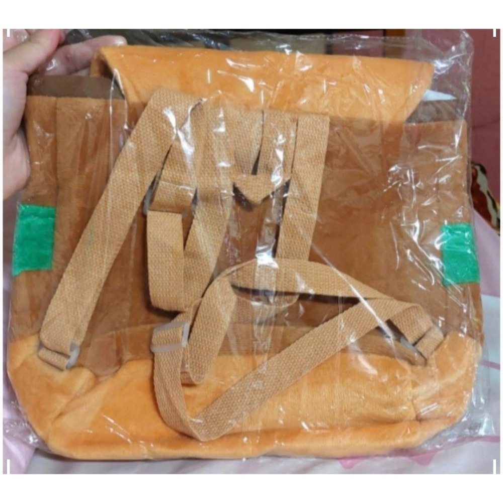 全新 漢堡雙肩包.束口後背包.卡通背包-細節圖3